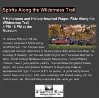 Spirits Along the Wilderness Trail