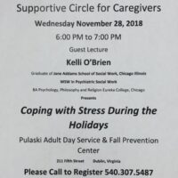 Supportive Circle for Caregivers set for Wednesday
