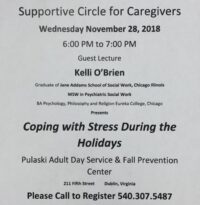 Supportive Circle for Caregivers set for Wednesday