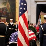 Scenes from the public tribute to George Herbert Walker Bush