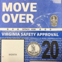 Inspection Sticker 2020 with safety message