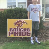 Cougar Pride signs