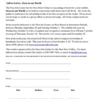 Call to artists: Glass in our World