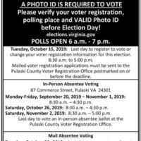 General Election Day is Tuesday, Nov. 5