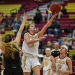 Big second quarter fires Cougar girls to big victory