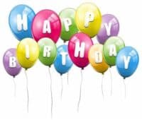birthday balloons