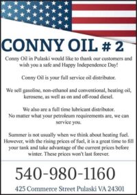 A message from Conny Oil in Pulaski