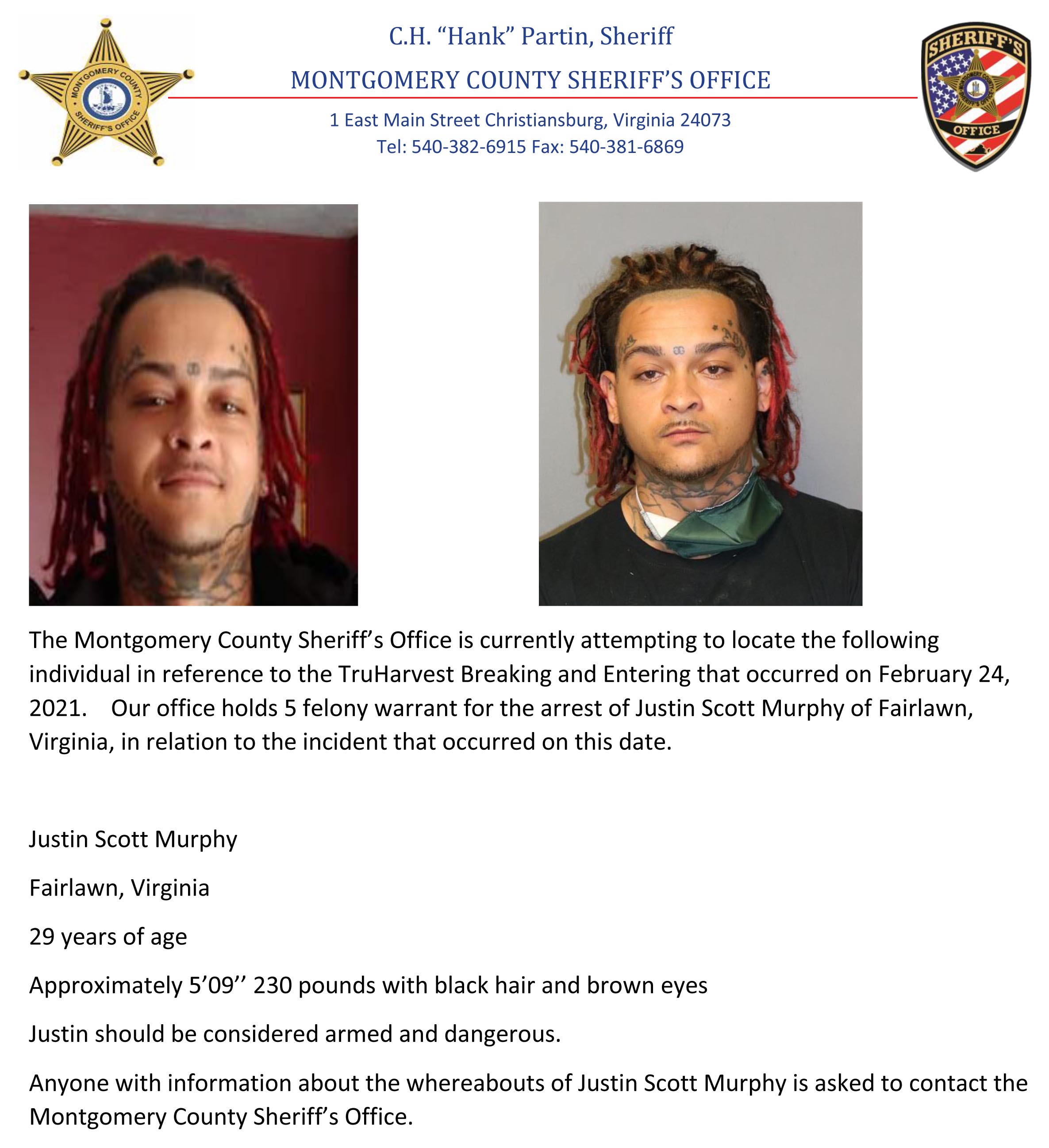 Fairlawn man being sought for early morning B&E