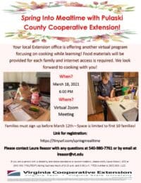 Spring Into Mealtime with Pulaski County Cooperative Extension