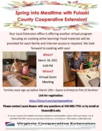 Signup deadline extended for Spring Into Mealtime