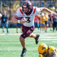 WVU builds big lead, holds on to beat No. 15 Va Tech 27-21