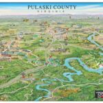 Montreal Illustrator Creates Pulaski County Tourism Attraction Map