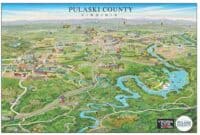 Montreal Illustrator Creates Pulaski County Tourism Attraction Map