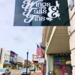 New signs for businesses on Main Street in Pulaski
