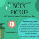 Bulk pickup info from the Town of Pulaski