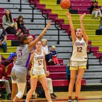 Indiana State signee Keslyn Secrist again led the Lady Cougars with 16 againt Hidden Valley. (Brian Bishop/The Patriot)