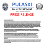 Pulaski man charged with multiple felonies after allegedly shooting at occupied dwelling