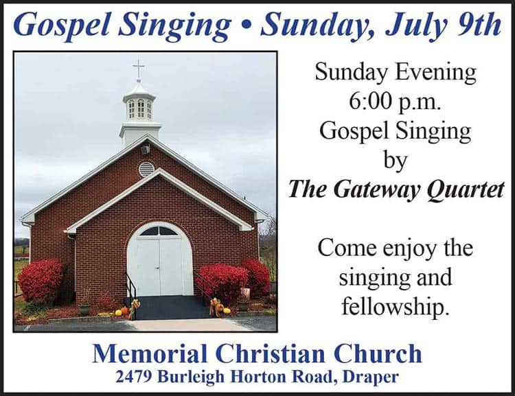 Memorial Christian Singing 7 7