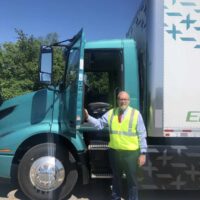 6-30 Congressman Griffith test drives Volvo's electric truck