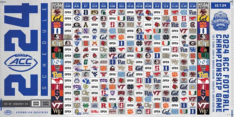 2024 ACC Football Schedule