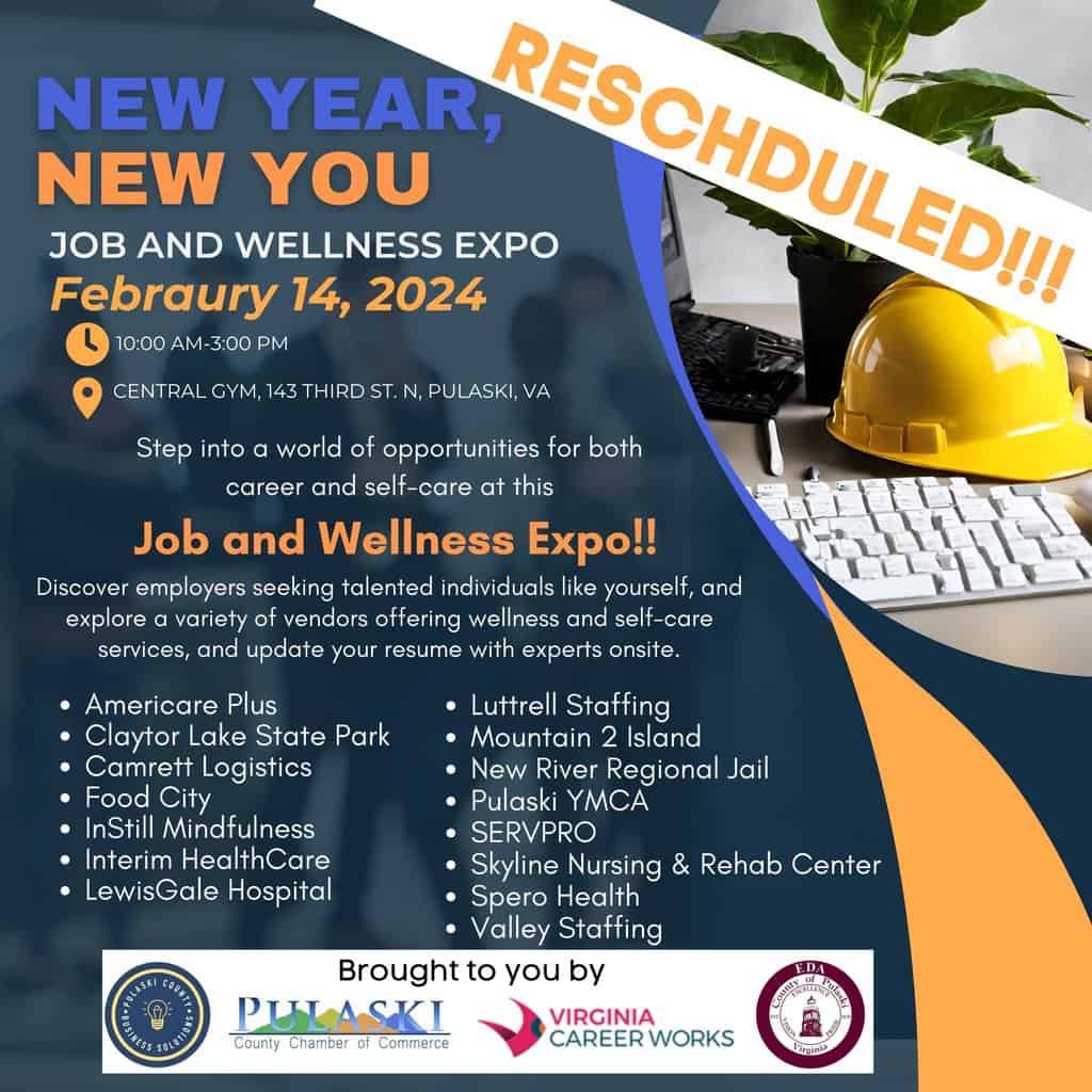 Job and Wellness Expo rescheduled