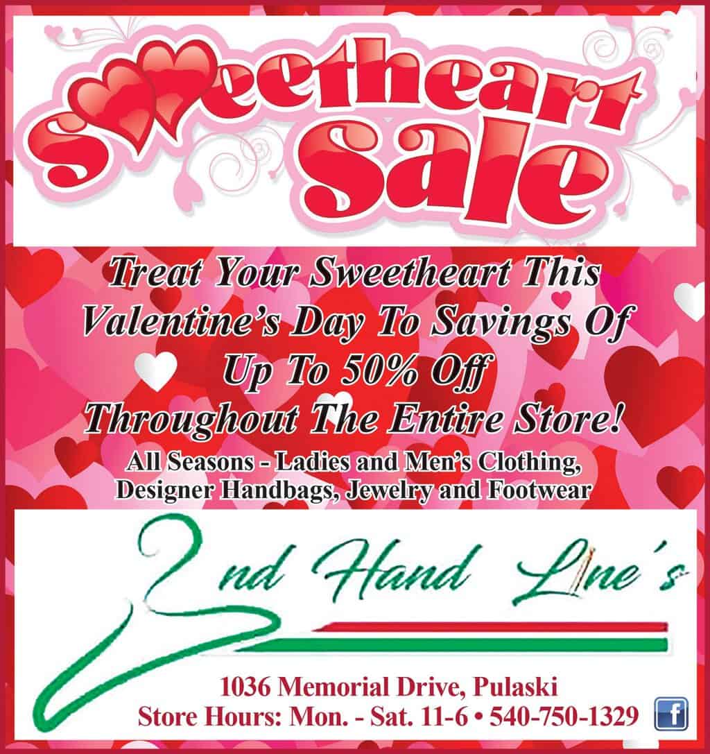 Shop for your Valentine at 2nd Hand Lines