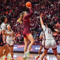 COLLEGE BASKETBALL: FEB 01 Women's - Virginia at Virginia Tech