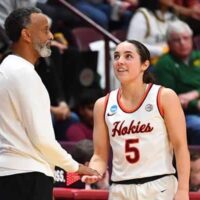 Head Coach Kenny Brooks and Georgia Amoore. (Brian Bishop/Patriot Publishing)