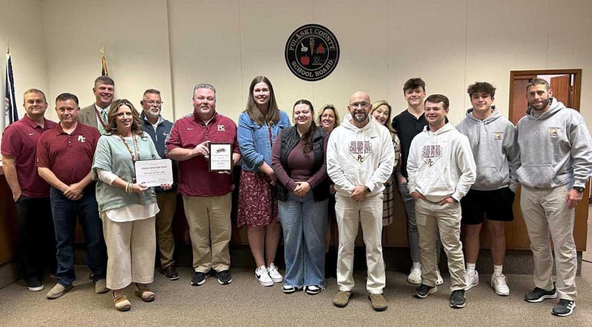 School Board determines capital needs and reviews course catalogue  7 VHSL Stay in the Game Award