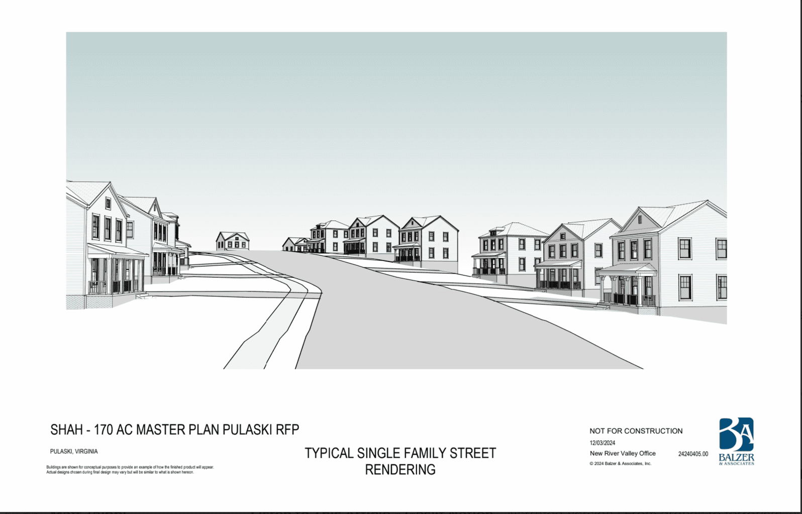 1 10 Proposed single family street rendering