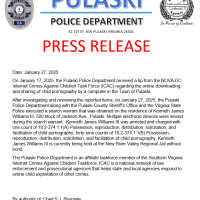 Pulaski man arrested on child porn charges Pulaski man arrested on child porn charges