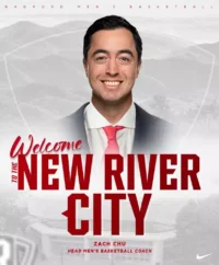 Radford selects Zach Chu as its next leader of the Highlander Men’s Basketball program