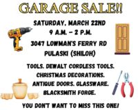 Upcoming garage sale