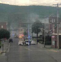 Fire breaks out in apartment building in downtown Pulaski