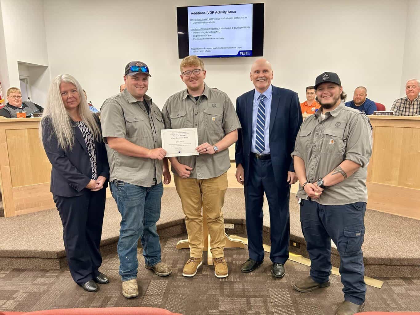 Council passes budget; discusses future development 8 6 6 Water plant employee receive recognition 1 1 scaled