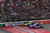 Denny Hamlin showcases master class in fuel-saving to win at Michigan International Speedway