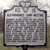 Old-Fashioned Camp Meeting Marker