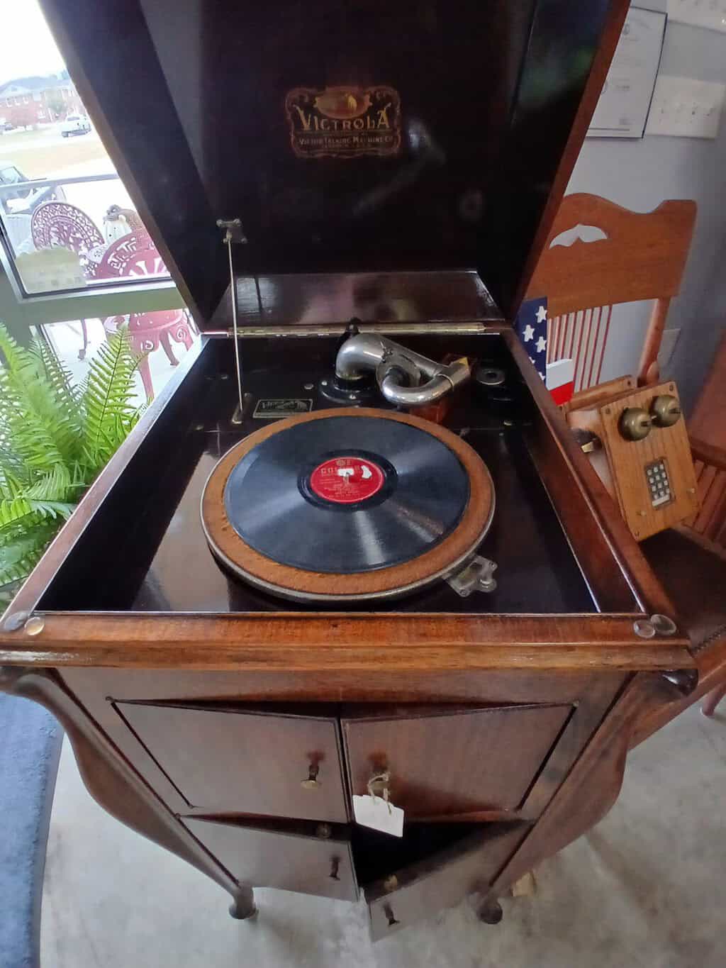 The Antique Shed – Antiques from A-Z and More 7 9 26 antique old victrola scaled