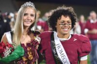 Homecoming King and Queen  Sammy Carrasco and Sophia Hall