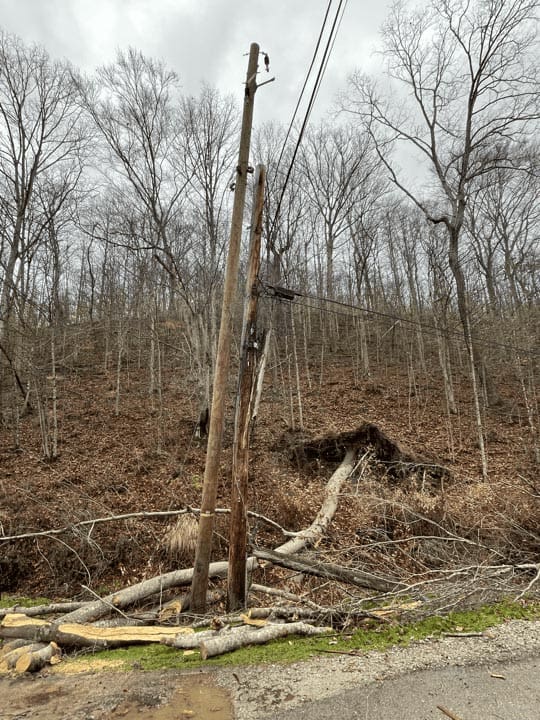 Appalachian Power Storm Response Update #2 16 Damage APCo Dec 19 3