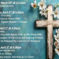 Mountain View UMC to host Holy Week services