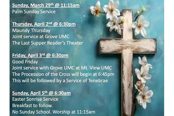 grove umc easter
