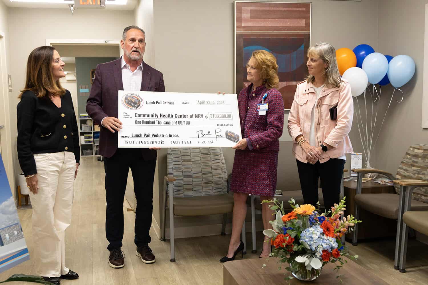 Lunch Pail Defense Foundation Makes $100,000 Gift to Support Community Health Center Capital Campaign