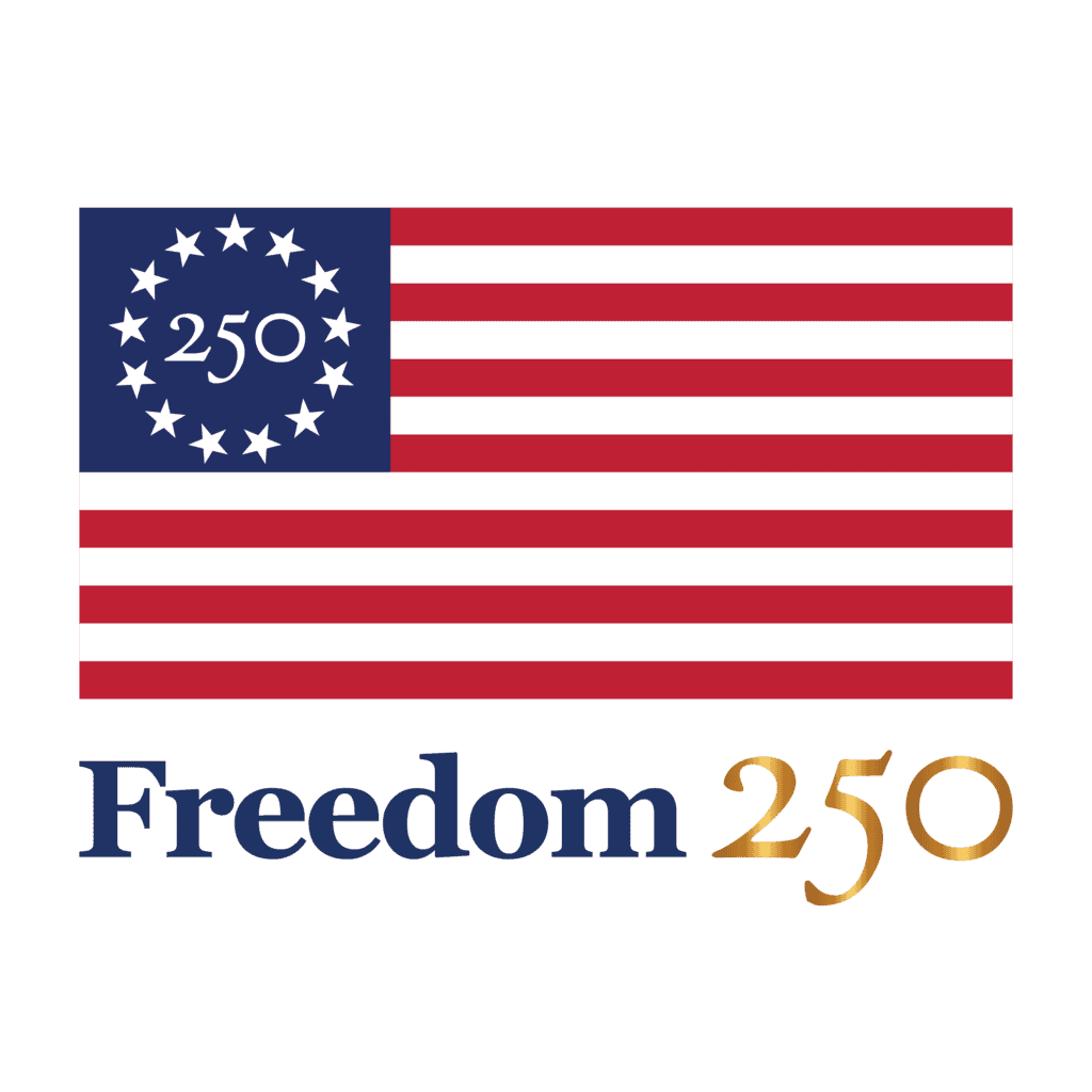 freedom 250 logo rgb full color gold 1