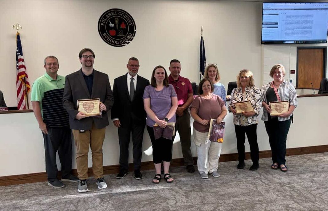Pulaski County Schools announce teacher, employee and bus driver of year 3 5 15 employees e1778803739819