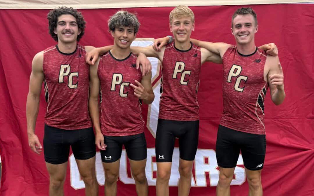 6 5 All Region 4x800 meter relay team Silas Sweet Alex Flores Cecil Black Cole Boone