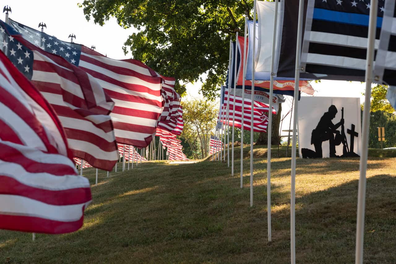 A Tribute to Heroes Closing Ceremony to Be Held September 11 1 Flags on Site Chuck Lynch