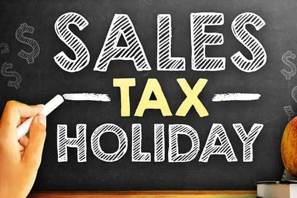 sales tax holiday