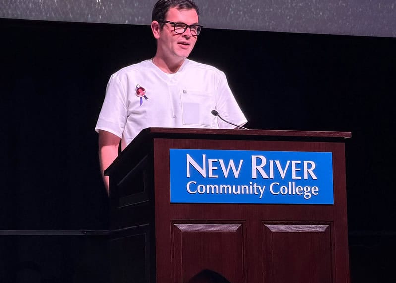 NRCC Educational Foundation announces public campaign to fund “Pathways to Professions” program to support workforce readiness 1 9 25 NRCC Throckmorton Johnathan NRCC nursing student 2